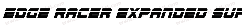 Edge Racer Expanded Super Italic字体转换
